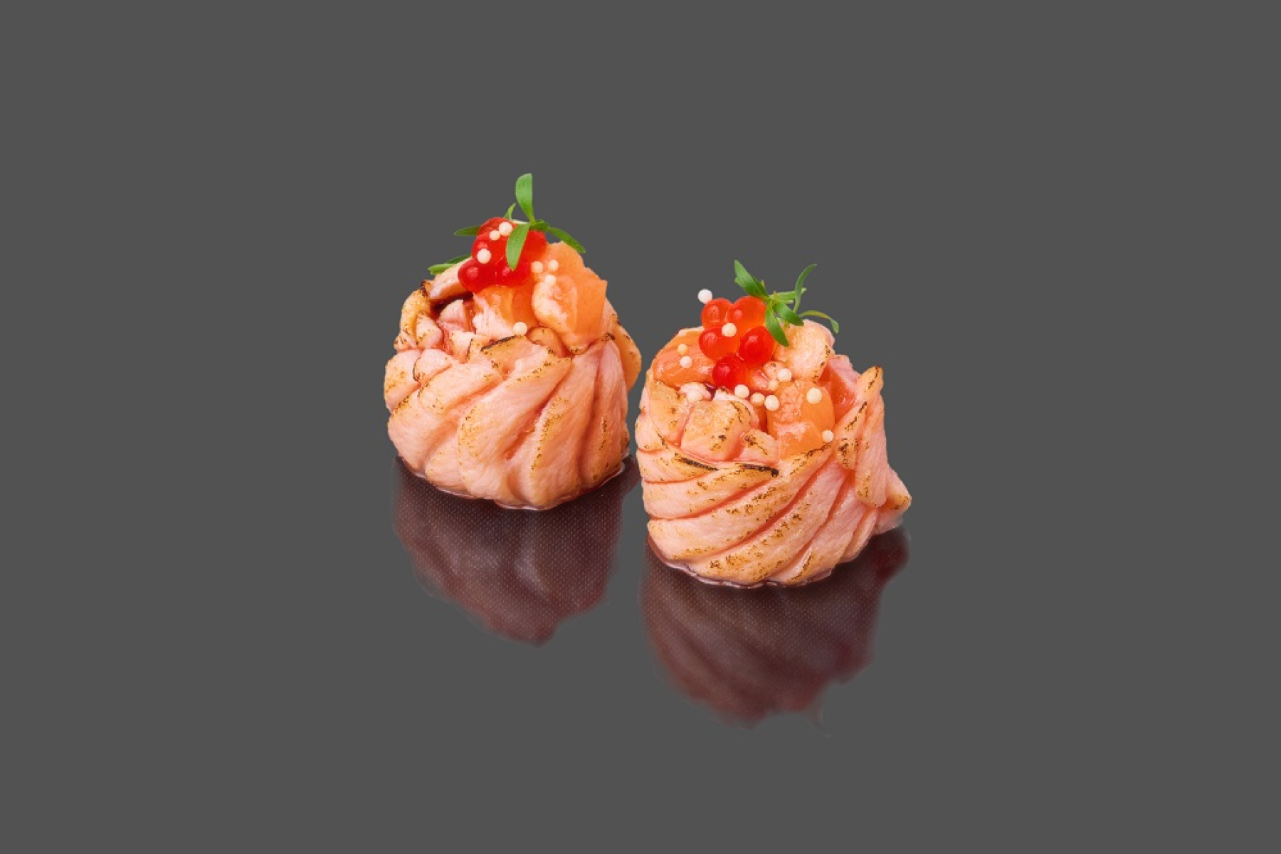 Абури с лососем