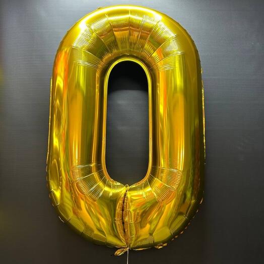 Гелевые шары фольгированные цифра