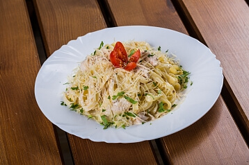 Паста с куриной грудкой