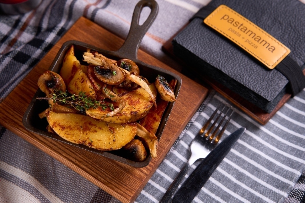 Картофель с грибами