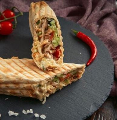 Шаурма острая со свининой