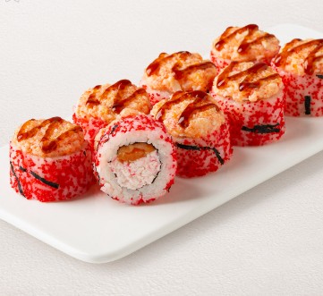 Ролл Эби краб с лососем