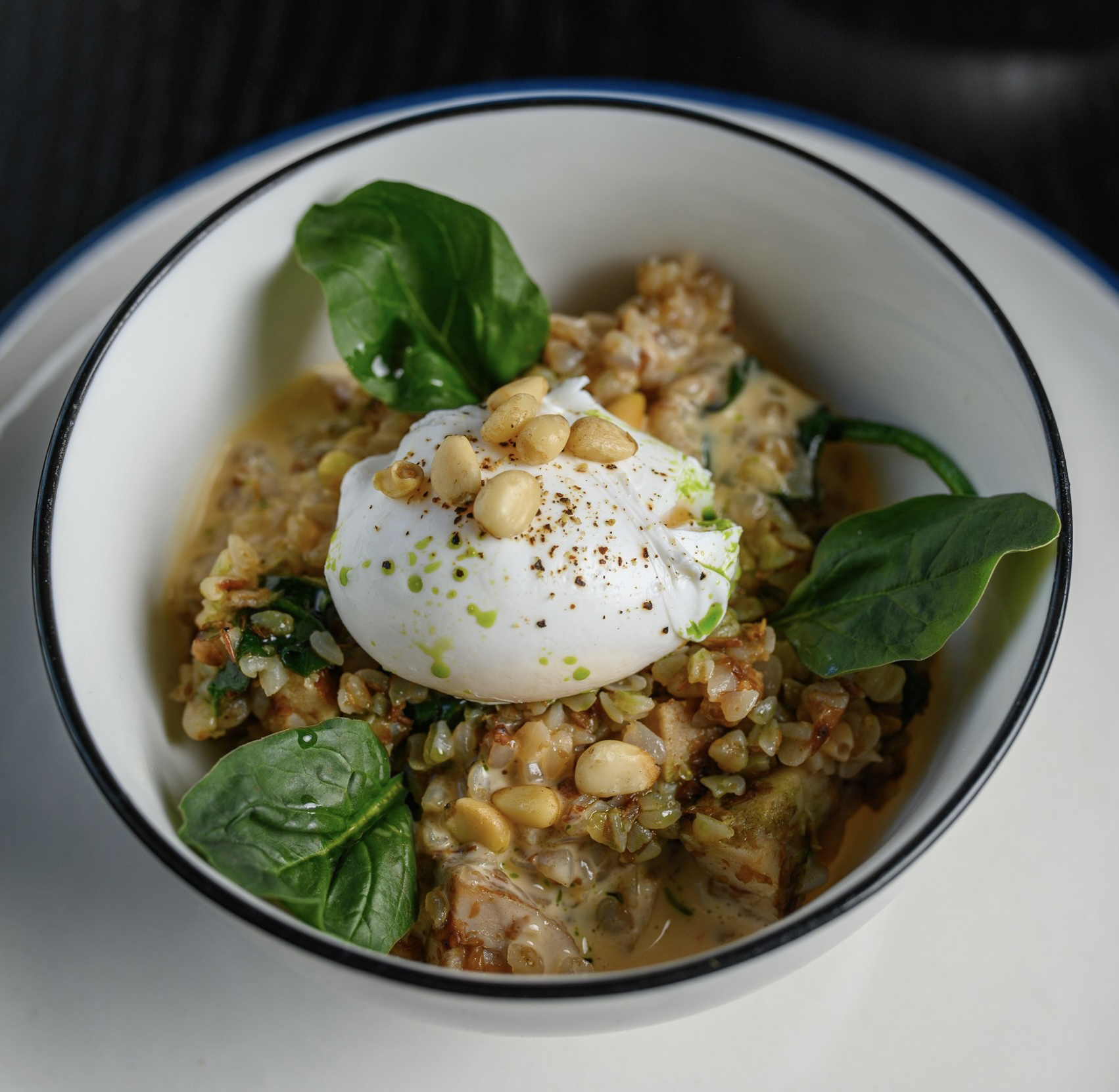 Каша гречневая с курой и яйцом
