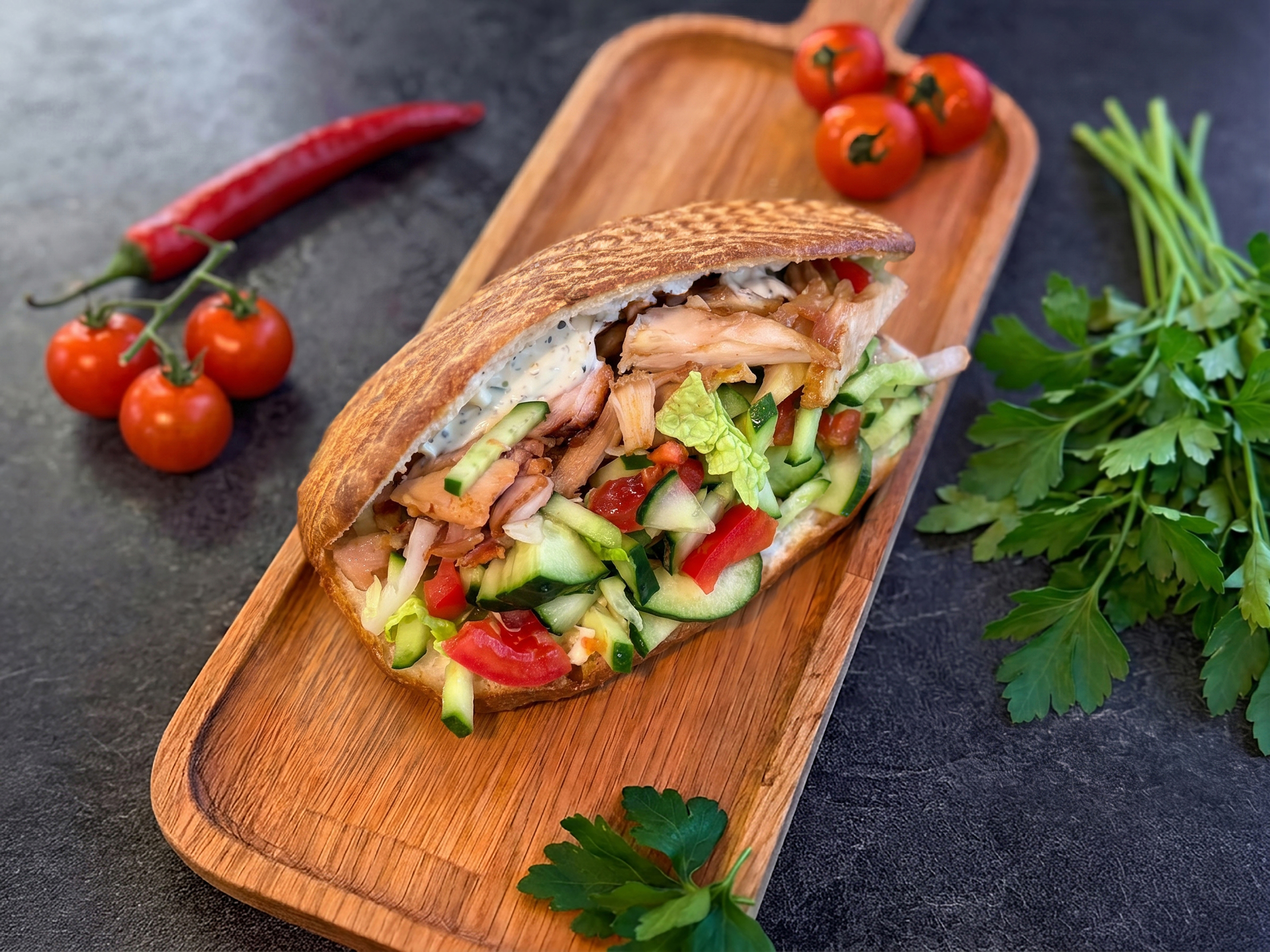 Шаурма по-турецки из курицы