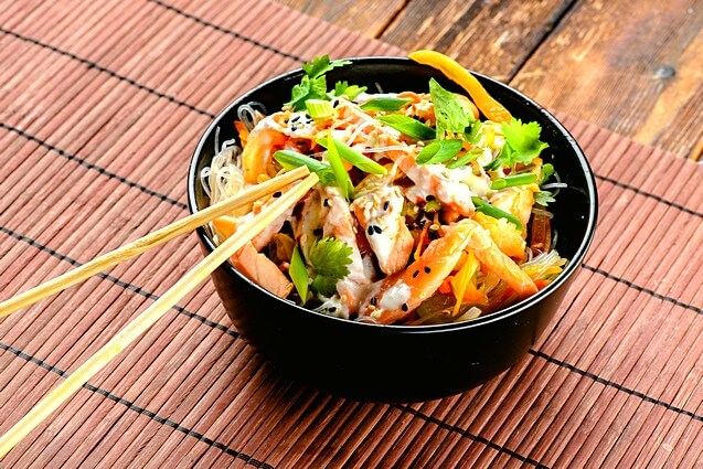WOK сливочный лосось