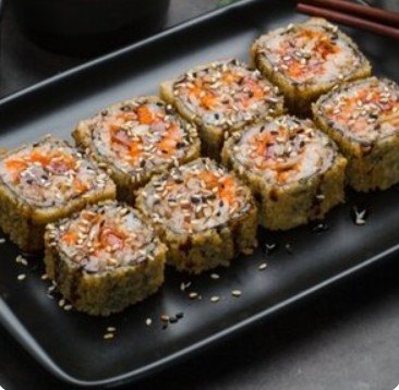 Ролл Прожаренный кальмар темпура