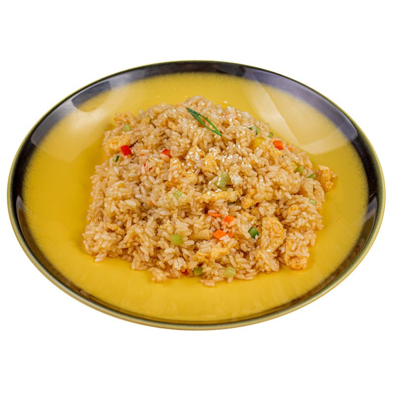 Рис жареный с овощами и яйцом
