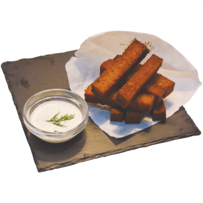 Чесночные сухарики