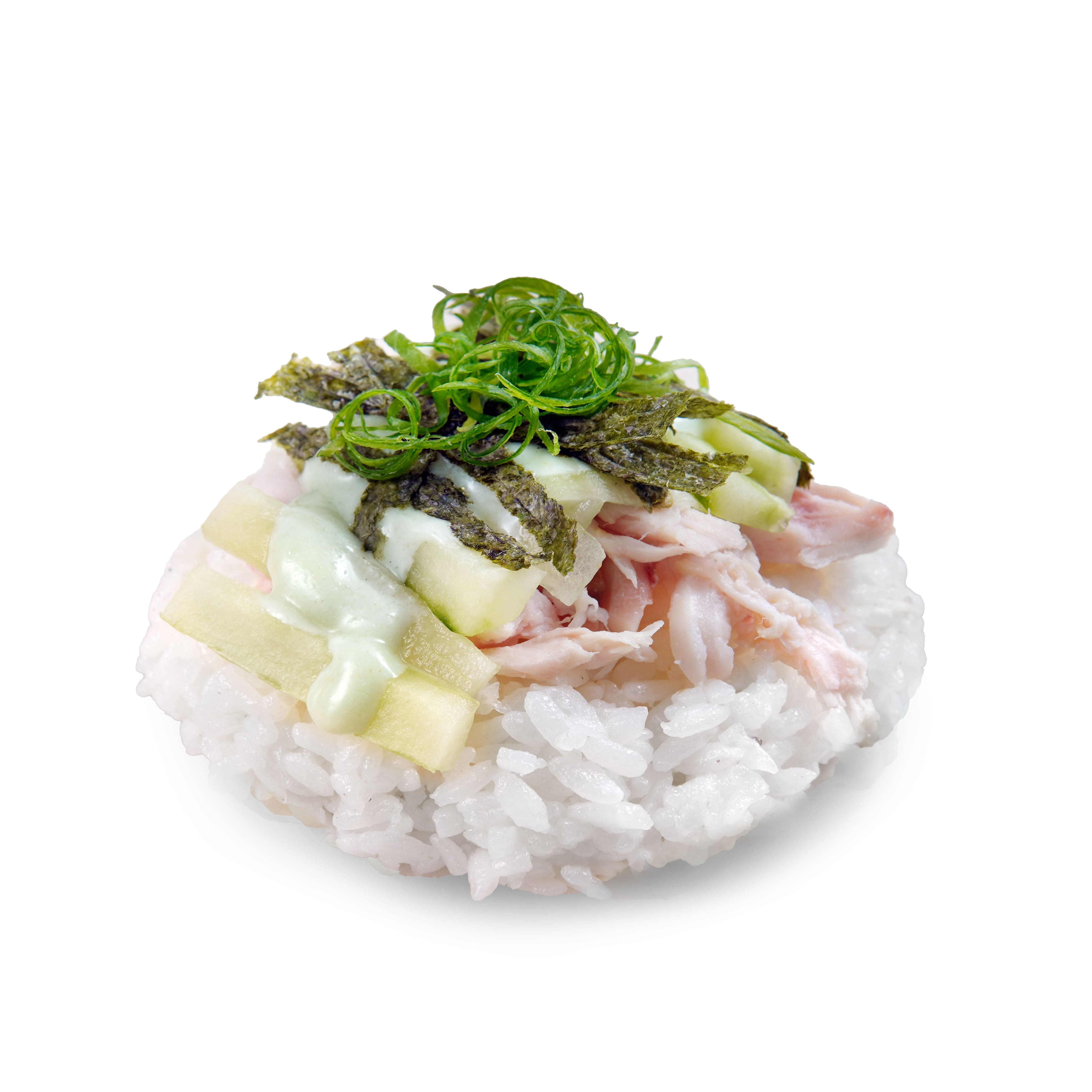 Донбури с курицей и соусом васаби