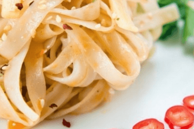 Паста с пармезаном и грибами