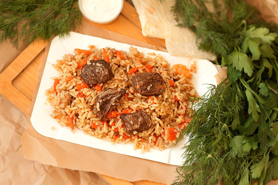 Плов с говядиной 