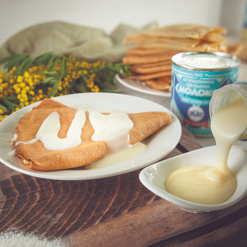 Блинчики со сгущенкой