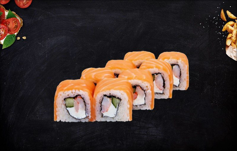 Ролл «Филадельфия с креветкой»