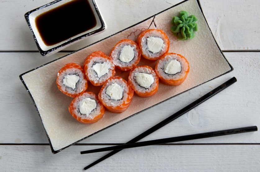 Холодный ролл Филадельфия круглая