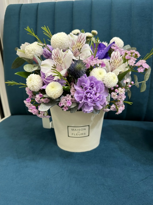 Красивая композиция в сиреневом цвете