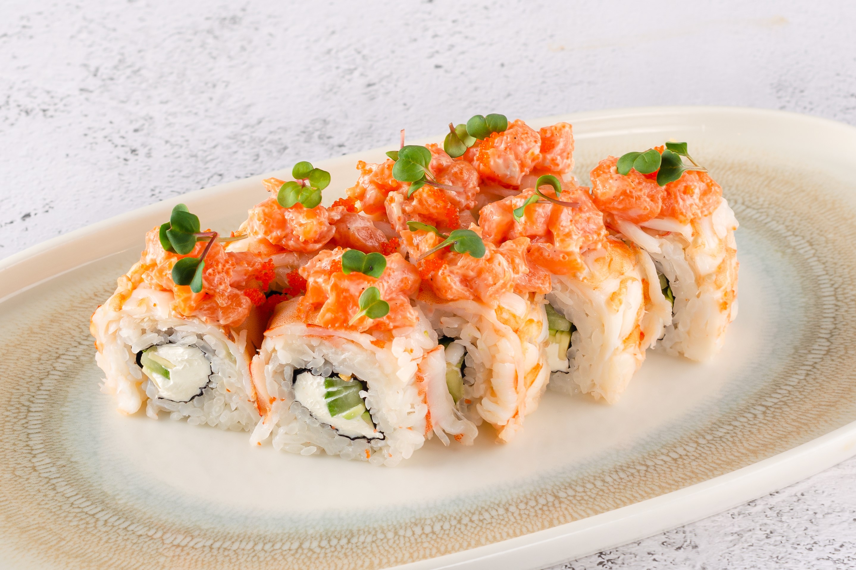 Аляска с тартаром из лосося