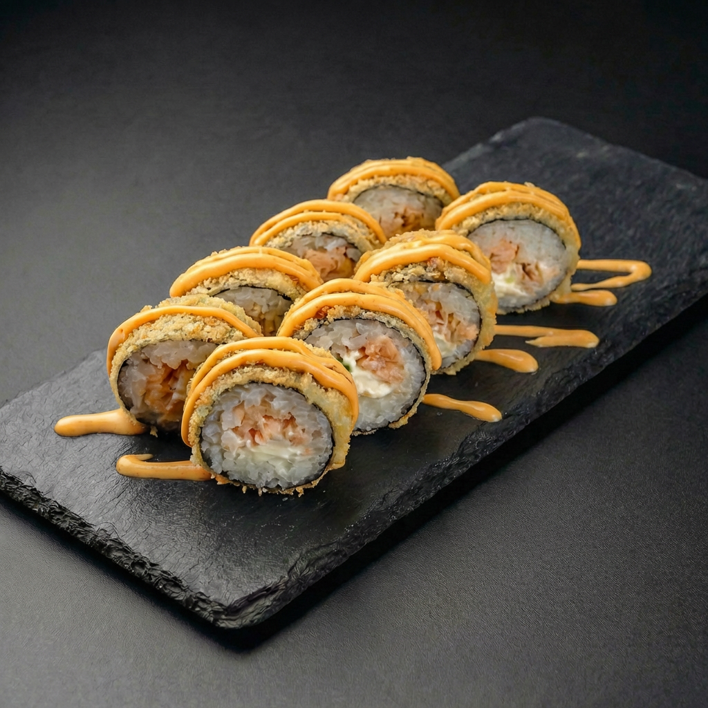 Жареный Спайси Лосось