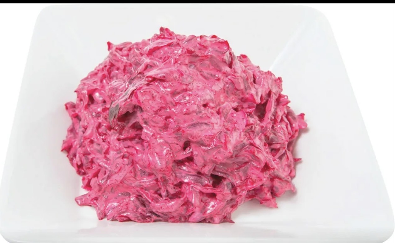 Свекла с майонезом и чесночком