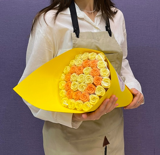 Сердце из 37 шоколадных роз (БО(О)_ж)