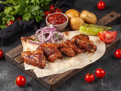Шашлык из свиной шейки