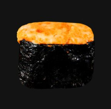 Запеченный гункан с лососем