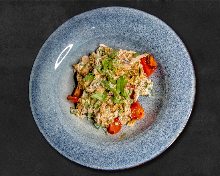 С курицей и баклажанами