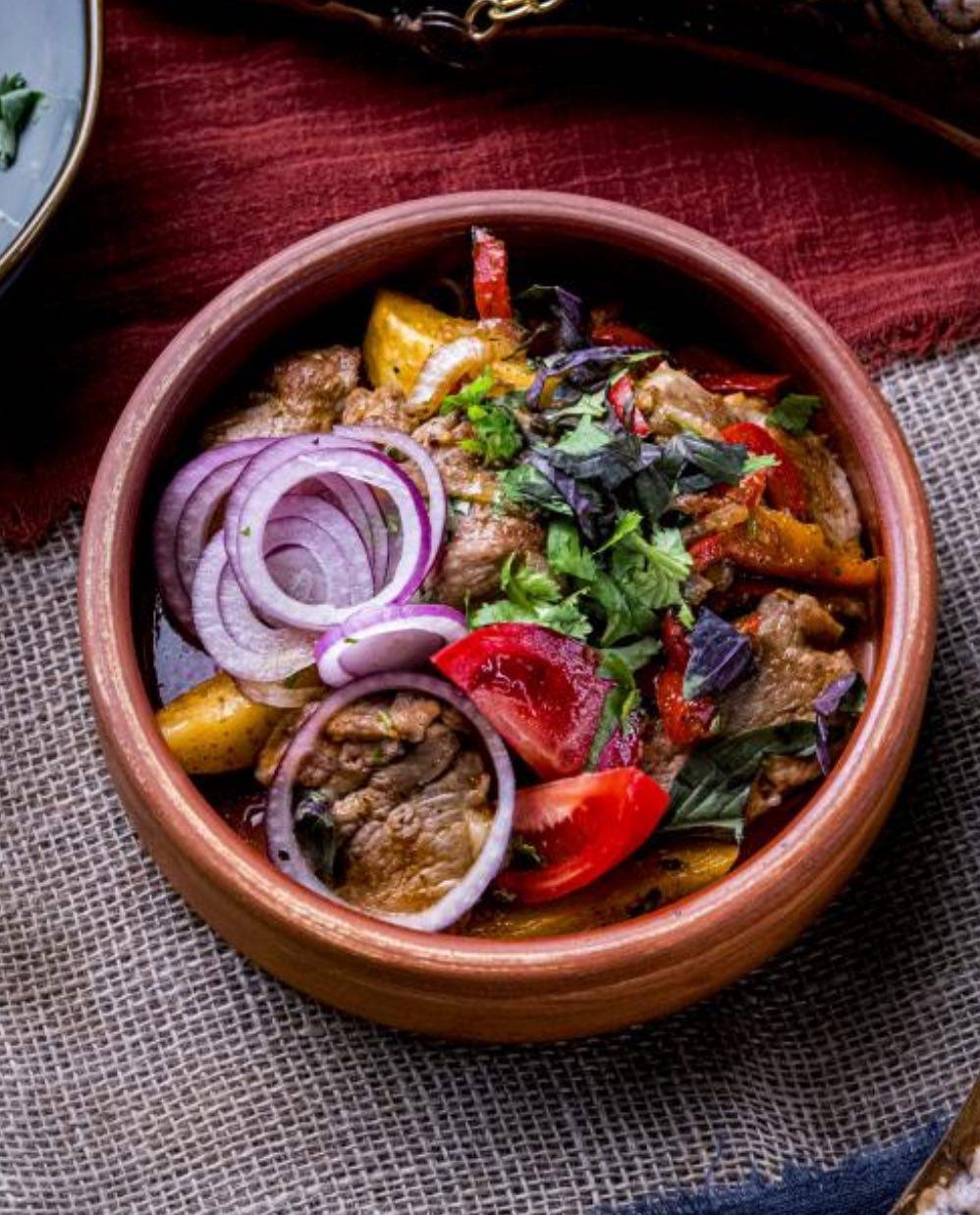 Оджахури с курицей