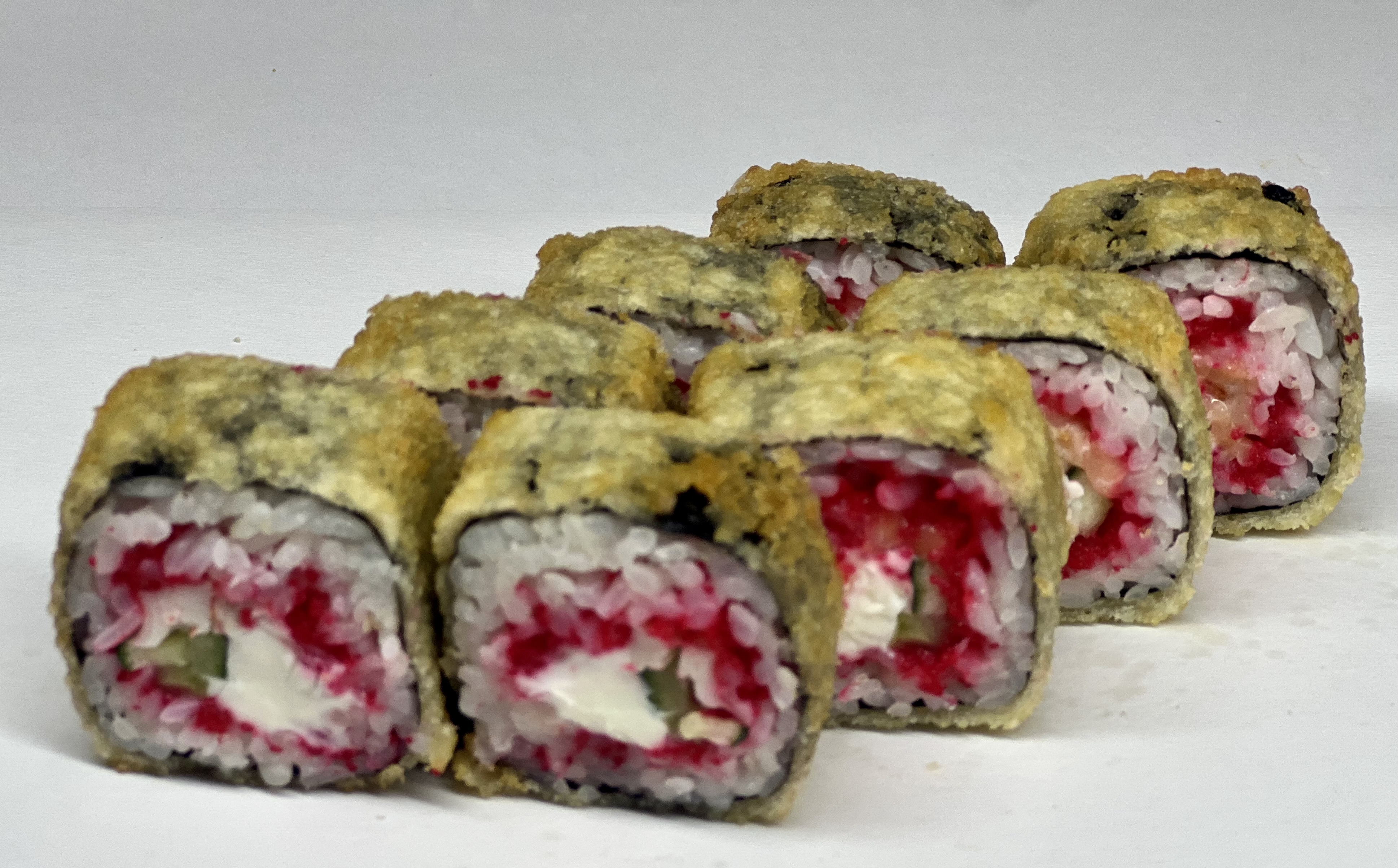 Жареный ролл Вулкан с курицей