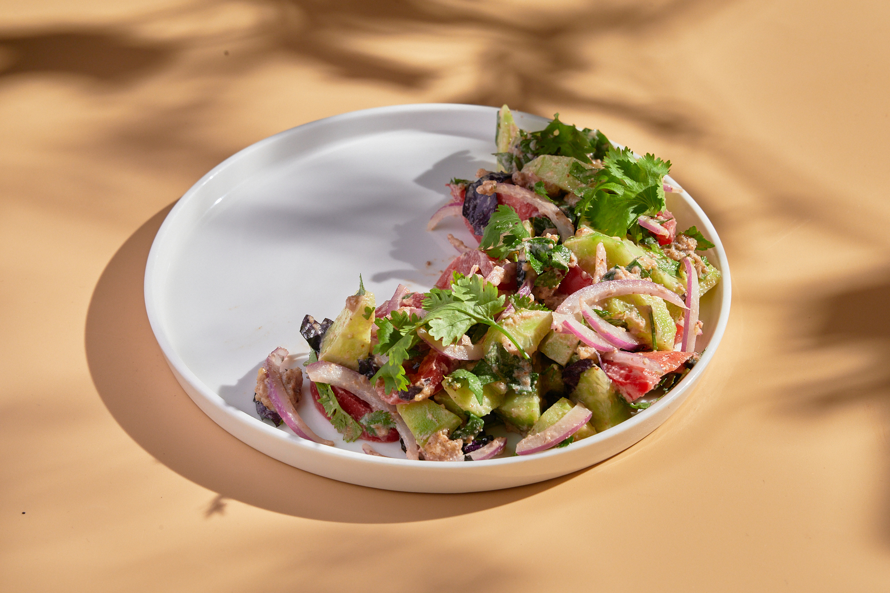 (Ч) Овощной грузинский салат с орехами