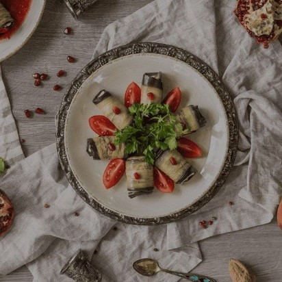 Рулетики из баклажанов
