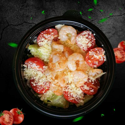 «Цезарь» с креветкой