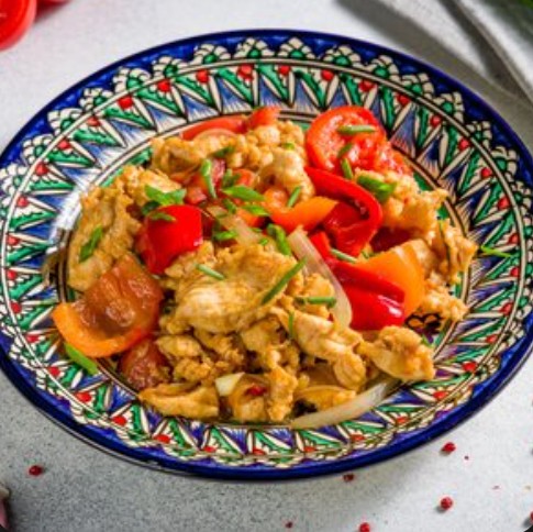 Курица с овощами