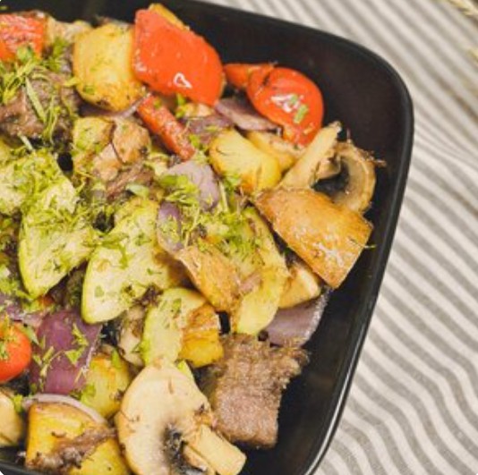 Сковородка с говядиной