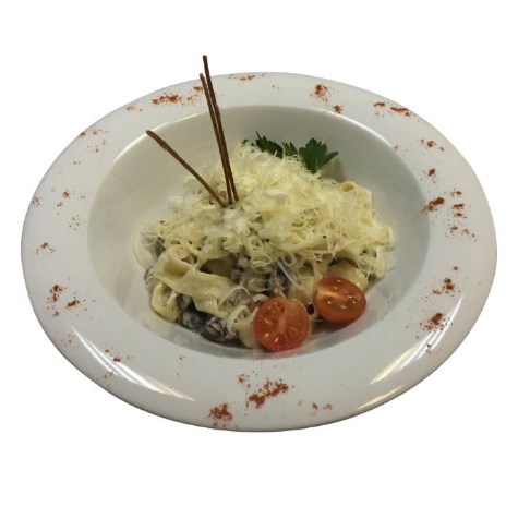 Паста с шампиньонами