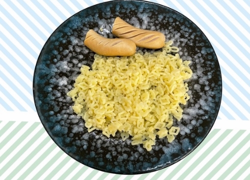 Макароны с сосиской
