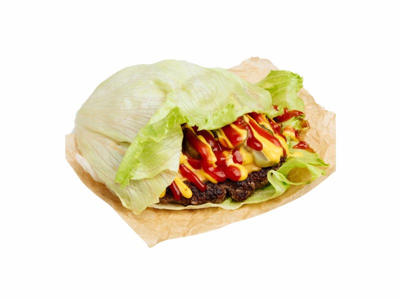 Бургер в листьях (курица)