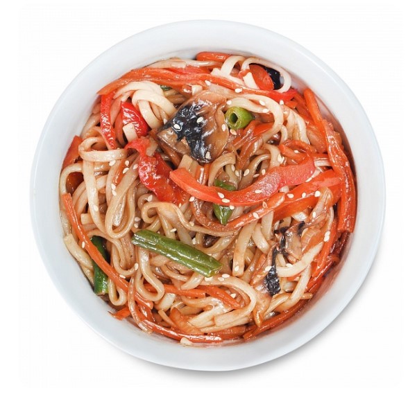 Овощи под соусом терияки+удон