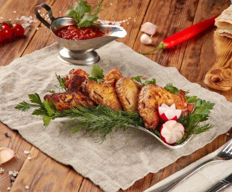 Шашлык из куриных крыльев