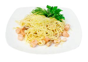 ПАСТА С ЛОСОСЕМ