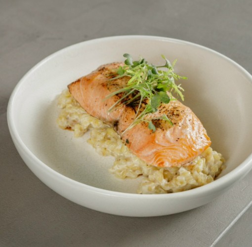 Стейк форели на гриле