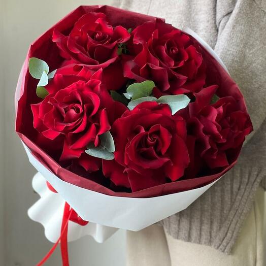 Французкие розы красные