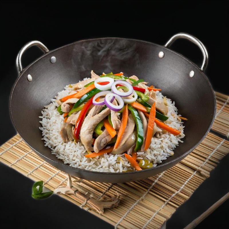 Рис с Курочкой и Соевым соусом
