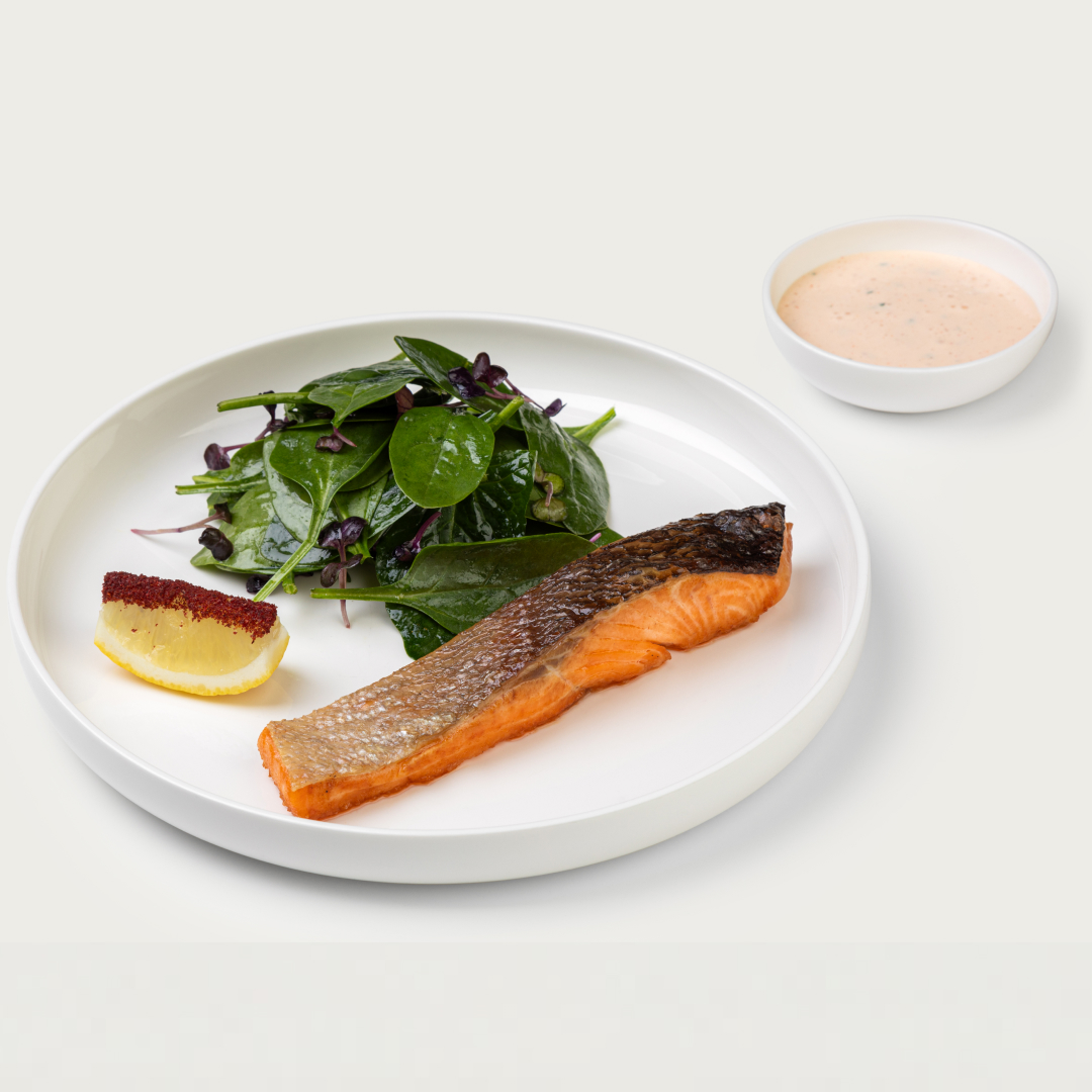 Стейк из сёмги на гриле