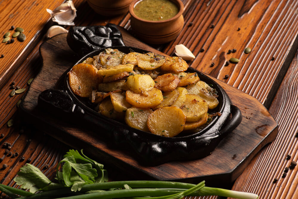 Картофель с грибами