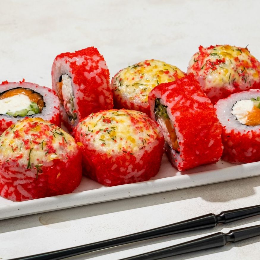 Запеченные с лососем