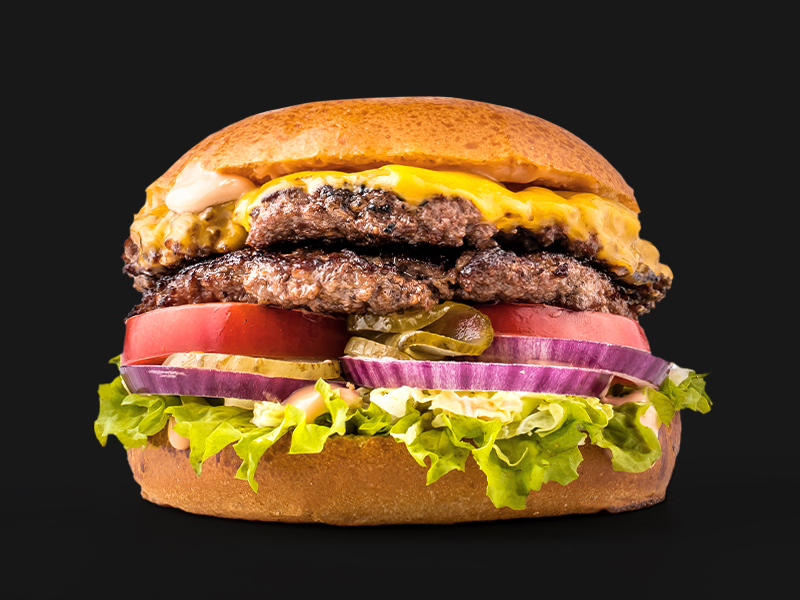 Бургер Классика Black Angus двойной