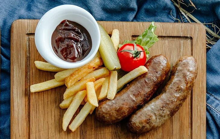 Колбаски из домашней птицы