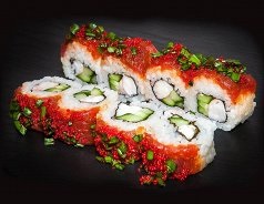 Рубл. тунец с креветкой под соусом Кимчи