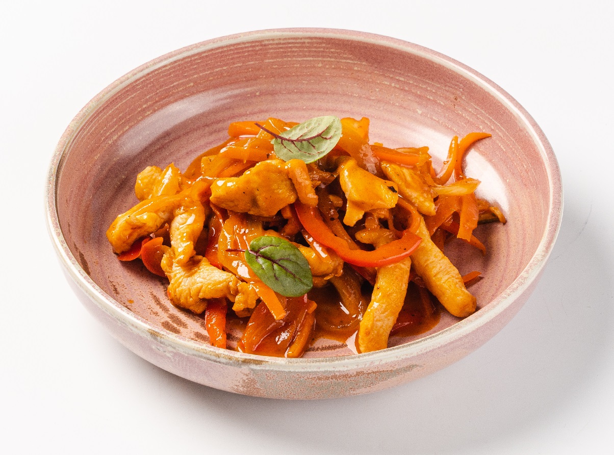 Поджарка из куриного филе