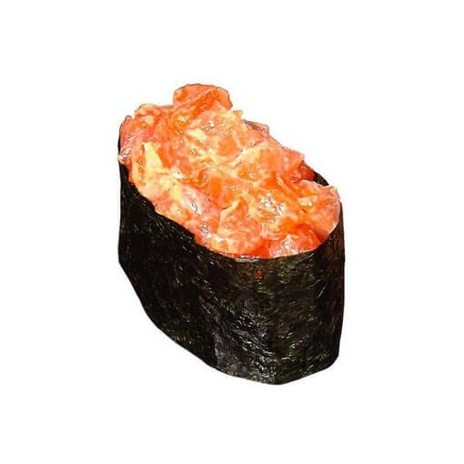Гункан с лососем